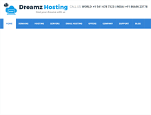 Tablet Screenshot of dreamzhosting.com